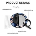 thumbnail image 4 of Baseball 2Pcs PU Leather Round Luggage Tags with Privacy Cover and Name ID Tag for Suitcase, Handbags, Backpacks, School Bags, 4 of 6