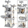 thumbnail image 3 of Renwick 69" Multilevel Cat Tree Tower, Light Gray, 3 of 8