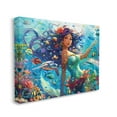 thumbnail image 4 of Stupell Industries Mermaid & Marine Animals Fairy Tales & Fantasy Painting Gallery Wrapped Canvas Art Print Wall Art, 40 x 30, 4 of 8