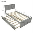 thumbnail image 3 of Platform Bed with Twin Size Trundle, Twin Size Frame, Gray (New), 3 of 9