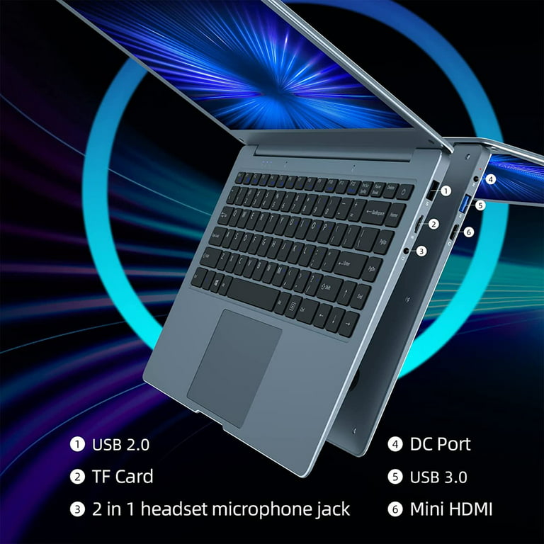 Acheter Jumper – ordinateur portable 14 pouces, 12 go DDR4, 256 go SSD,  Windows 11, ordinateur léger Celeron N4100, écran FHD 1080p, 4600mAH (7,6  V) Batterie
