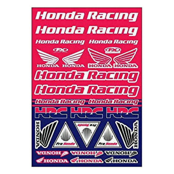 Factory Effex 22-68332 Sticker Sheet For Honda Racing