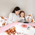 thumbnail image 4 of Manfei Animal Highland Cow King Size Comforter Sets 3pcs,Kawaii Flowers Comforters King Size,Cartoon,1 Comforter and 2 Pillowcases,Reversible, 4 of 6