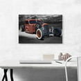 thumbnail image 2 of ARTCANVAS Hot Rod American Vintage Car Canvas Art Print - Size: 26" x 18" (0.75" Deep), 2 of 9