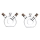 thumbnail image 1 of 2X Dispensador de Aceite de Oliva Y Vinagre 2 en 1 Botella de Vidrio de Cocina Botella de Aceite Y Vinagre, 1 of 5