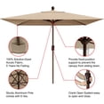 thumbnail image 4 of Elite 6.5x10Ft Rectangular Patio Umbrella, Fade-Resistant Acrylic, Steel Frame, 4 of 7