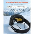 thumbnail image 5 of VEVOR Frameless Ski Goggles, Magnet Cylindrical Lens with Dark Blue Revo Coating, OTG Anti fog Snow Goggles for Men Women, TPU Frame & Ventilation Structure, Fit for Skiing, Skating, Snowboarding, 5 of 9
