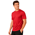 thumbnail image 2 of ZBORIBER Men's Quick-Dry Fit Gym Wicking Athletic Workout Short-Sleeve T-Shirts Sizes S-3XL,Red, 2 of 11
