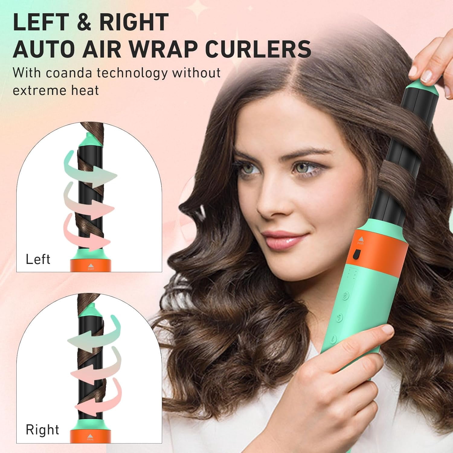 6-in-1 Hot Air Styler Kit with 200 Million Negative Ions & 110,000 RPM Motor - Professional Hair Dryer & Styler Set for Fast Drying & Frizz-Free Styling