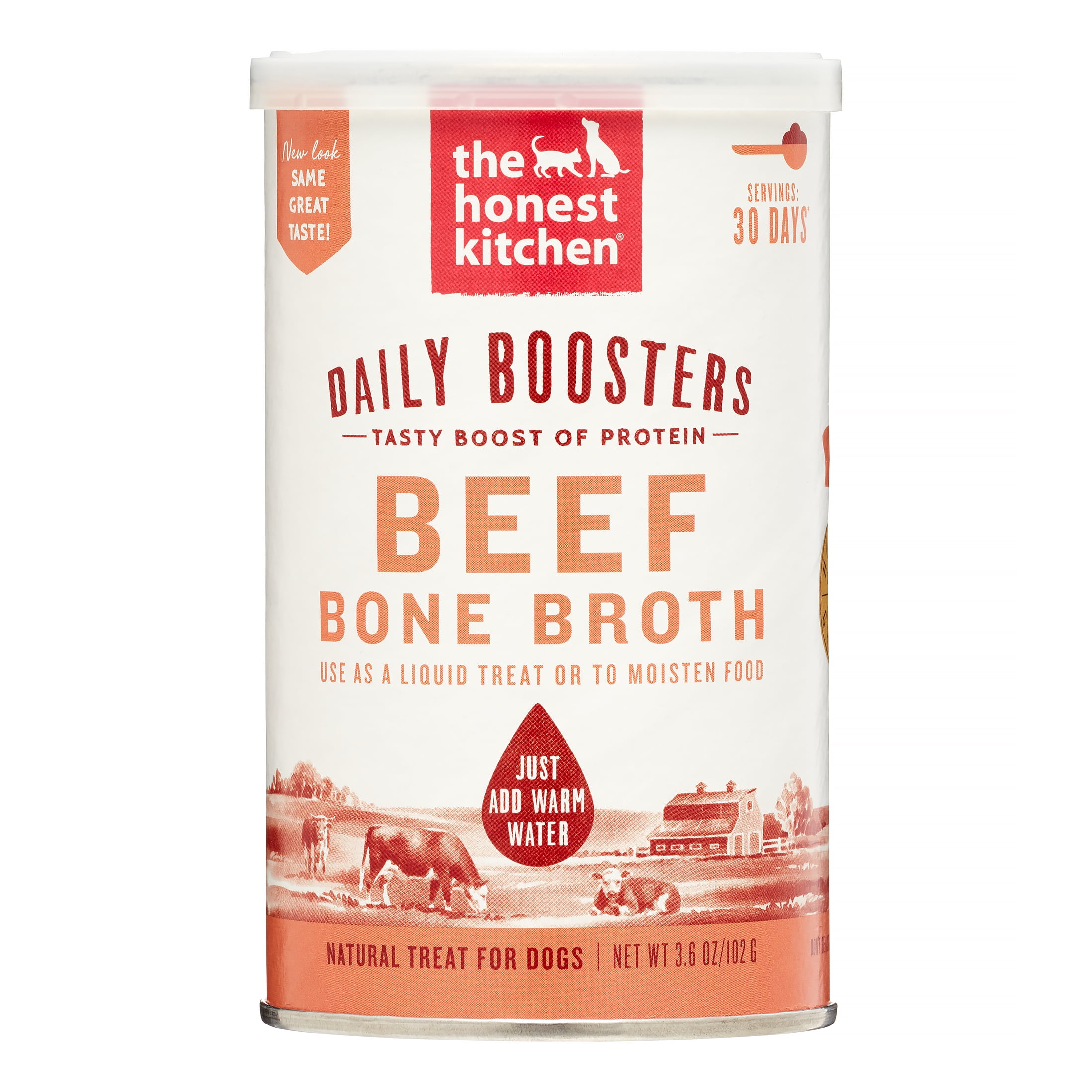 The Honest Kitchen 855089008245 Instant Beef Bone Broth for Cats and Dogs 1 Count 3.6 oz