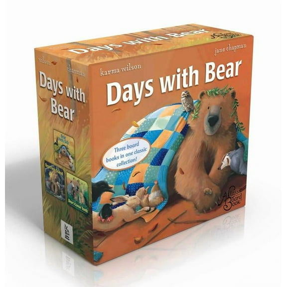 Bear Books Days with Bear (Boxed Set): Bear Feels Scared; Bear Feels Sick; Bear's Loose Tooth, (Board Book)