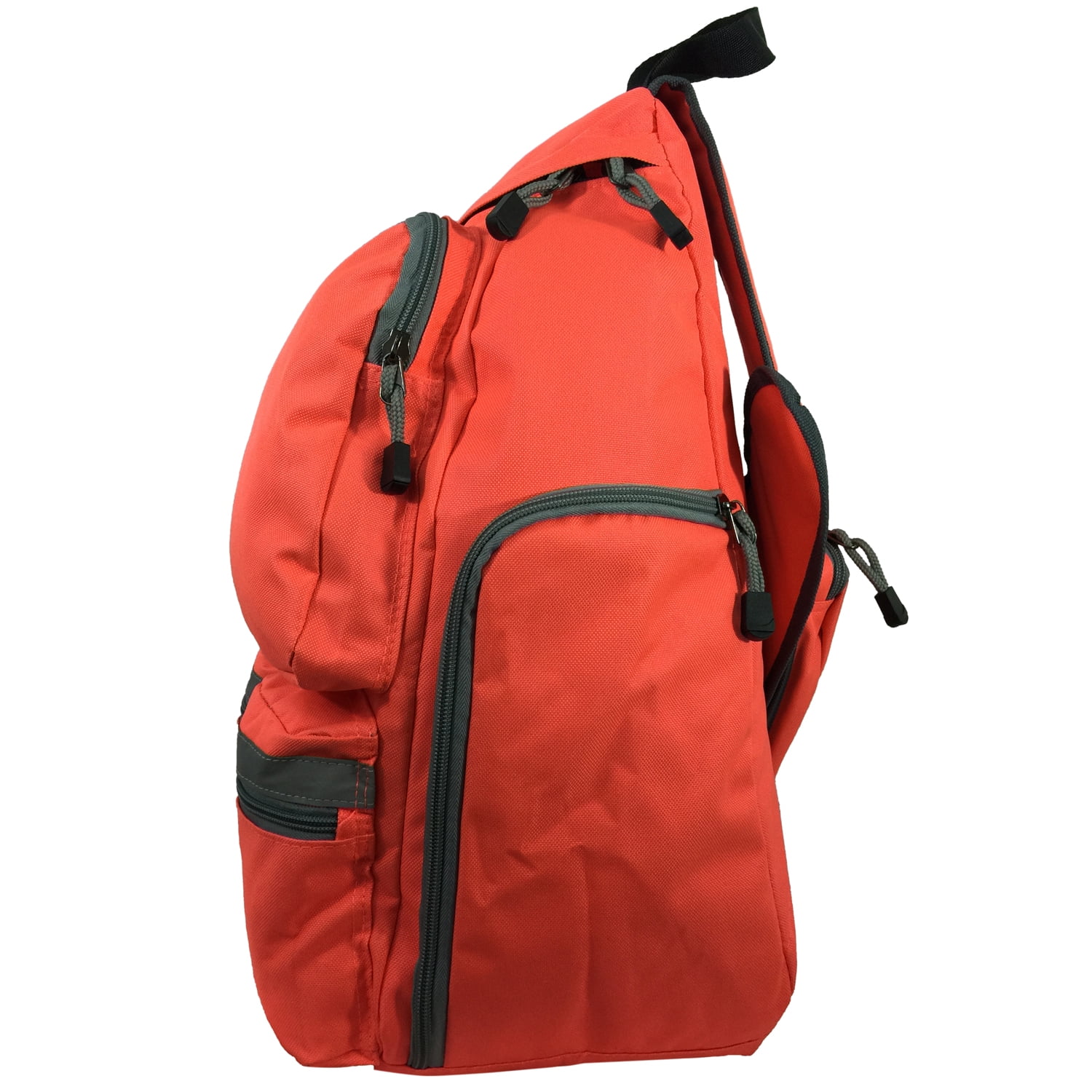 K-Cliffs 20 inch Unisex Reflective Sling Backpack Student Bookbag Travel Daypack Safety, Neon Pink 100% Polyester
