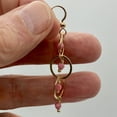 thumbnail image 2 of Rare Faceted Pink Rhodonite 14Kgf Earrings, 2 of 10