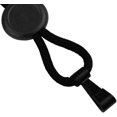 thumbnail image 2 of Black Heavy Duty Lanyard with Round Slider and Plastic No Twist Hook - MRI and Metal Detector Friendly, Safety Breakaway Quick Release Clasp by Specialist ID, 2 of 6