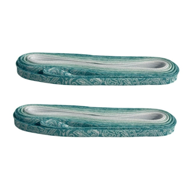Cordones para patines de hockey de 102,36 pulgadas, portátiles, multiusos, elegantes, para patinaje artístico Verde