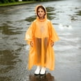 thumbnail image 4 of Kids Rain Poncho for Girls Boys Waterproof Hooded Raincoat Reusable Lightweight Rainwear Pullover Outdoor Emergency Rain Gear for Camping Hiking Travel Windproof, 4 of 4