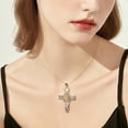 thumbnail image 4 of LKWLPD Cross Necklace for Women Virgin Mary Pendant Necklace Catholic Cross Pendant Oval Pendants for Women Men Christian Gifts, 4 of 5