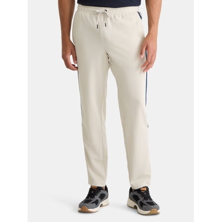 Athletic Works Men's and Big Men's Tricot Track Pants with Side Stripes, Sizes S-3XLT
