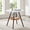 Walnut, variant on Round Coffee Table with Woven Storage Basket - Walnut Wood Legs & Black MDF Top