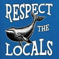 thumbnail image 6 of Wild Bobby Respect The Locals Save Our Oceans Whale Animal Lover Women Graphic Tee, Royal, X-Large, 6 of 6