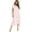 Pink, variant on Newway Women Nightgown Vintage Victorian Princess Sleepwear Night Dress Short Sleeve Square Neck Lace Loungewear Ruffle Midi Dress