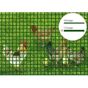 V Protek Ultimate Tomato Cage Raised Herb Bed Plant Cage with PVC Coated Wire Mesh Fence for Flowers,Vegetables Raised Garden Bed Patio Backyard Grow Flowers elevated 5ftx25ft