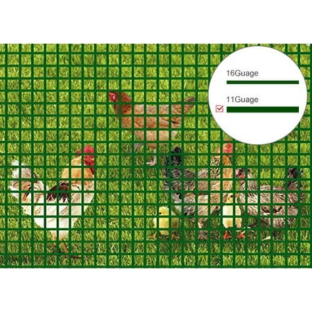 V Protek Ultimate Tomato Cage Raised Herb Bed Plant Cage with PVC Coated Wire Mesh Fence for Flowers,Vegetables Raised Garden Bed Patio Backyard Grow Flowers elevated 4ftx98ft