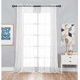 thumbnail image 3 of Basic 2 Pack Sheer Voile Home Window Curtains - Assorted Colors & Sizes, 3 of 12