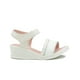 thumbnail image 4 of Sandalia Plataforma Para Niña Charol Blanco Trenzada Ligeras beige 18, 4 of 7