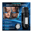 thumbnail image 2 of Rasuradora Electrica Belug  Barba Afeitadora 3 Niveles Inalambrica negra, 2 of 3
