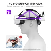Beboncool Magnetic Head Strap for Meta Quest 2/3/3S with 2*10000mAh Larger Battery,MQ5005