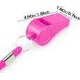 thumbnail image 5 of Loud Sports Whistle with Lanyard – High-Pitched Pink Plastic Whistles for Coaches, Outdoor Safety, Dog Training, Party Favors, 5 of 7