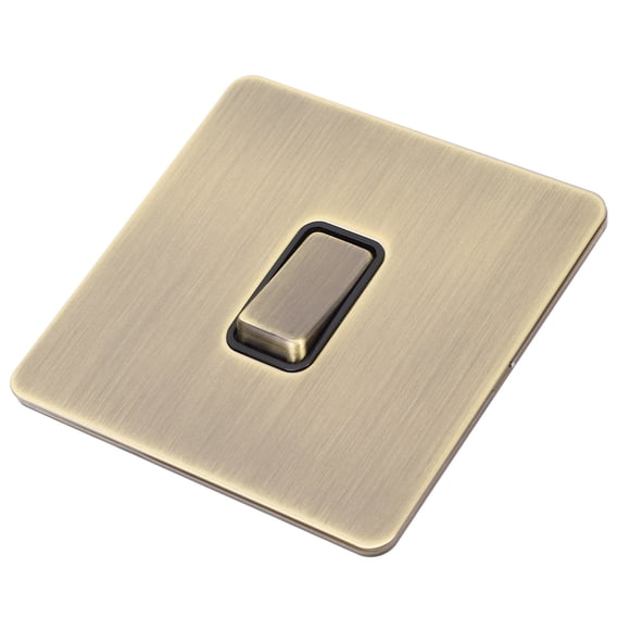 Interruptor De Luz De Palanca única, Interruptor De Palanca De Pared Borde Cuadrado AC250V Control Dual Decorativo Con Base De PC Aislada Para El Hogar