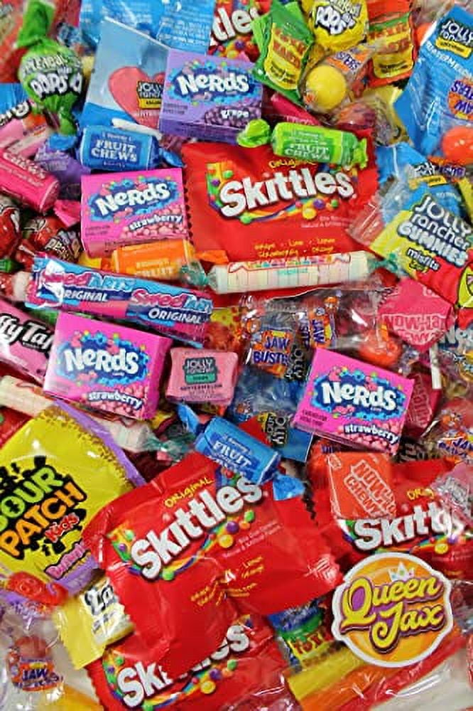 Candy Variety Pack - Assorted Candy Party Mix - 4 LB Bag -  Bulk Candy Individually Wrapped - Candy Bulk – Pinata Candy - Mixed Candy - Queen Jax