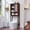 10"D×23.3"W×68"H,Walnut, variant on 4-Cube Metal Storage Organizer Shelf, Open-Back Modular Bookcase for Living Room, Office, or Closet