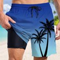 thumbnail image 2 of Kcolen Black Swim Trunks Men Gradient Board Shorts Stretchy Upf Bathing Suit Soft Compression Liner Beach Summer Bathing Suit Beach Board Shorts, 2 of 4