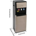 thumbnail image 4 of TFCFL Bottom Loading Water Cooler Dispenser with 3 Temperature Settings of Hot, Cold, Room Water, Floor Standing Hot and Cold Water Dispenser, Home Standing Water Dispenser (Champagne Gold), 4 of 9