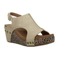 thumbnail image 2 of Corkys Womens Carley Leopard Print Studded Slingback Wedge  Casual Shoes, 2 of 5