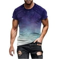 thumbnail image 2 of Leesechin Mens Fitted T Shirts Clearance Cool Graphic Tee for Men Digital Print, 2 of 5