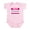 Petal Pink, variant on - Hello My Name Is Squishy Infant Creeper - Baby Light Bodysuit, Size Newborn - 24 Months