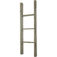 thumbnail image 4 of Ekena Millwork 15"W x 48"H x 3 1/2"D Vintage Farmhouse 3 Rung Ladder, Barnwood Decor Collection, Reclaimed Grey, 4 of 13