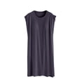 thumbnail image 1 of Birdeem Blouse Femme Unie Décontractée Mode Col Rond Régulier Sans Manches Vêtements de Nuit, 1 of 12