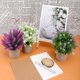 thumbnail image 4 of 3 Packs Fake Plants Artificial Potted Flowers Small Potted Plants Mini Artificial Small Flower 10 Indoor Lavender Pot, 4 of 4