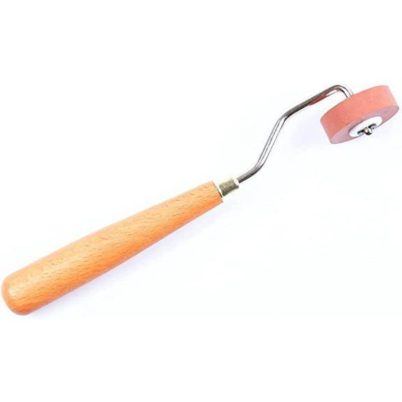 Nvzi-a Rubber Brayer Roller for Printmaking, Ideal for Anti Skid Tape Construction Tools, Print,Craft Stamping Brayers for Wallpapers and Scrapbooks (0.4")