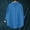 A_ Blue, variant on CYMMPU Women's Lapel Asymmetrical Diagonal Button Short Sleeve Linen Shirt, Irregular Curved Hem Vacation Tunic Blue M