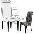 thumbnail image 5 of Pattern Stretch Chair Covers for Dining Room Set of 4,Printed Stretchable Dining Chair Slipcover Washable Removable for Kitchen,Hotel,Restaurant,Ceremony Universal Size(4PCS,Ancient), 5 of 6