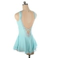 thumbnail image 6 of Girls' Figure Skating Dress. Sleeveless, rhinestone. For ballet dance stage performance and competition, 6 of 7