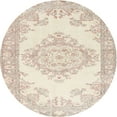 thumbnail image 1 of Ahgly Company Indoor Round Contemporary Tan Brown Abstract Area Rugs, 3' Round, 1 of 6