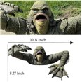 thumbnail image 2 of Creature from the Black Lagoon Grave Funny Garage Home Decor Bars Decor Lizard man horror Wall Decoration Horror Room Decor (11.8x8.27x5.12 Inch), 2 of 5