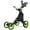 Green, variant on YYAo Golf Push Cart, Golf Trolley, Golf Bag Pull Cart Caddy Cart,Golf Push Pull Cart with Foot Brake-Green